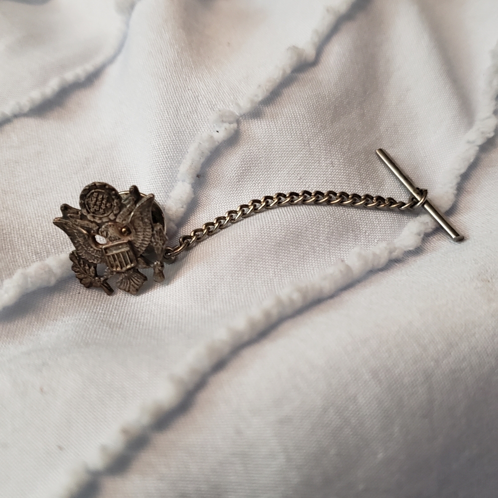 WW2 WAC Military Insignia Elegant Silver Silver Pin/brooch with Safety Chain